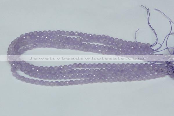 CNA421 15.5 inches 6mm faceted round natural lavender amethyst beads