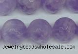 CNA426 15.5 inches 18mm faceted round natural lavender amethyst beads