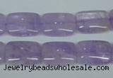 CNA440 15.5 inches 13*18mm rectangle natural lavender amethyst beads