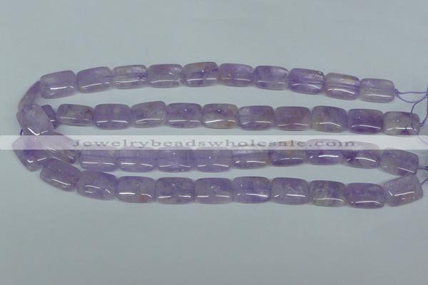 CNA440 15.5 inches 13*18mm rectangle natural lavender amethyst beads