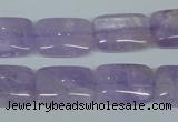 CNA441 15.5 inches 15*20mm rectangle natural lavender amethyst beads