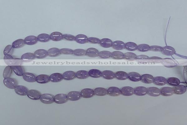 CNA444 15.5 inches 10*14mm oval natural lavender amethyst beads