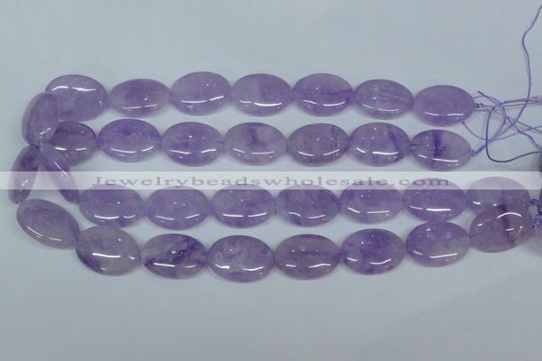 CNA450 15.5 inches 22*30mm oval natural lavender amethyst beads