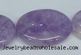 CNA451 15.5 inches 25*30mm oval natural lavender amethyst beads