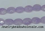 CNA453 15.5 inches 8*12mm faceted oval natural lavender amethyst beads