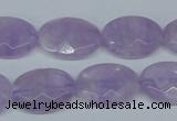 CNA456 15.5 inches 15*20mm faceted oval natural lavender amethyst beads