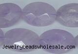 CNA458 15.5 inches 18*25mm faceted oval natural lavender amethyst beads