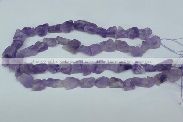 CNA468 15.5 inches 13*15mm nugget natural lavender amethyst beads