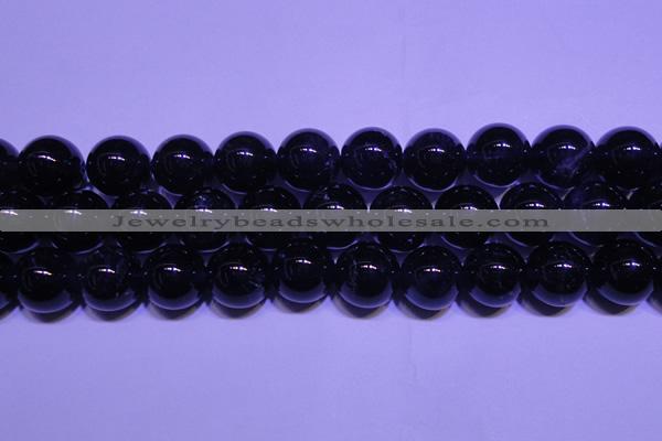 CNA565 15.5 inches 14mm round AA grade natural dark amethyst beads