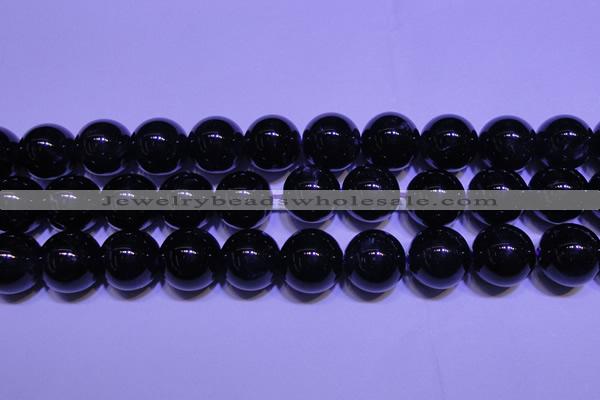 CNA575 15.5 inches 14mm round AAA grade natural dark amethyst beads