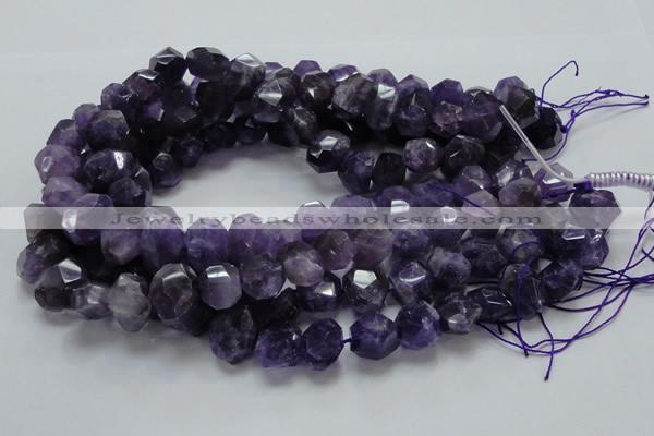 CNA64 15.5 inches 12*18mm freeform grade AB+ natural amethyst beads