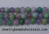 CNA651 15 inches 6mm round lavender amethyst & amazonite beads