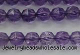 CNA68 15.5 inches 6mm faceted round natural amethyst beads