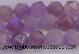 CNA693 15.5 inches 10mm faceted nuggets lavender amethyst beads