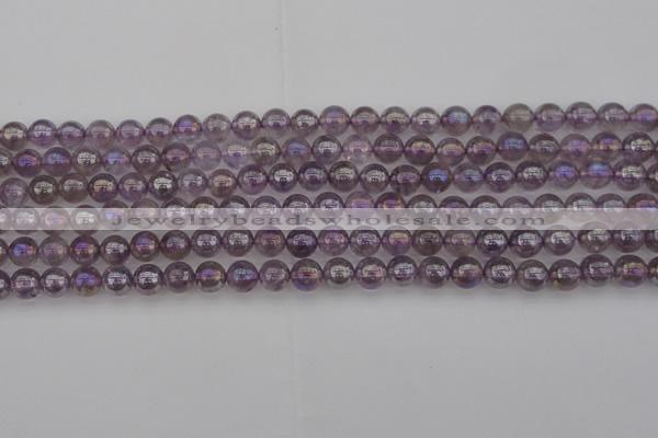 CNA701 15.5 inches 6mm round AB-color amethyst gemstone beads