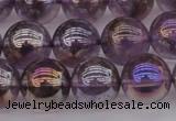 CNA704 15.5 inches 12mm round AB-color amethyst gemstone beads