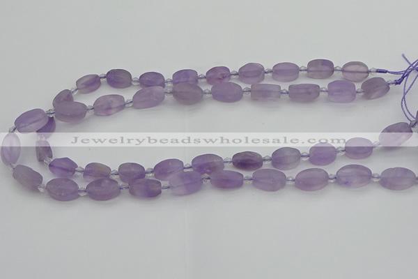 CNA721 15.5 inches 8*12mm oval amethyst gemstone beads wholesale