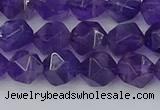 CNA758 15.5 inches 8mm faceted nuggets amethyst beads wholesale