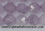 CNA764 15.5 inches 12mm faceted nuggets light lavender amethyst beads