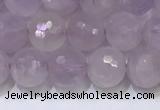 CNA789 15.5 inches 6mmm faceted round lavender amethyst beads