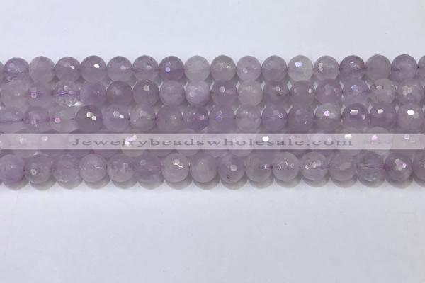 CNA789 15.5 inches 6mmm faceted round lavender amethyst beads