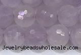 CNA790 15.5 inches 8mmm faceted round lavender amethyst beads