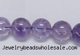 CNA804 15.5 inches 12mm round natural light amethyst beads