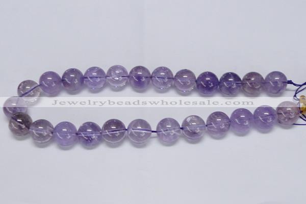 CNA804 15.5 inches 12mm round natural light amethyst beads