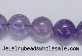 CNA806 15.5 inches 16mm round natural light amethyst beads