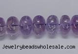 CNA810 15.5 inches 8*12mm rondelle natural light amethyst beads