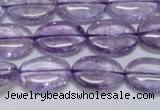 CNA830 15.5 inches 10*14mm oval natural light amethyst beads