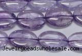 CNA831 15.5 inches 12*16mm oval natural light amethyst beads