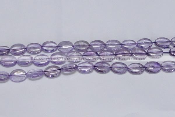 CNA831 15.5 inches 12*16mm oval natural light amethyst beads