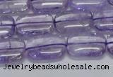 CNA850 15.5 inches 10*14mm rectangle natural light amethyst beads