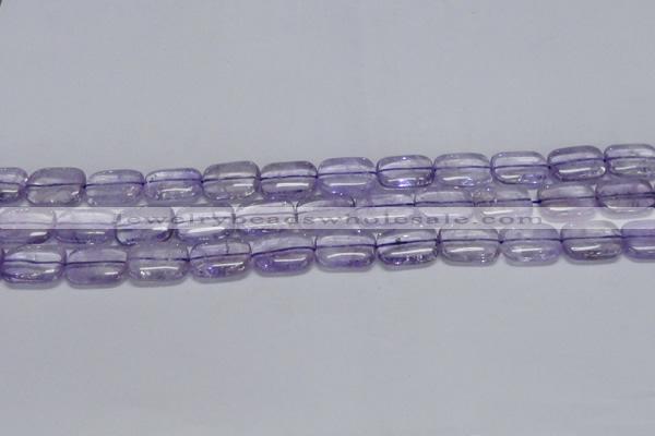 CNA850 15.5 inches 10*14mm rectangle natural light amethyst beads