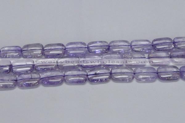 CNA853 15.5 inches 15*20mm rectangle natural light amethyst beads