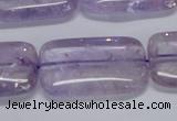 CNA855 15.5 inches 20*30mm rectangle natural light amethyst beads