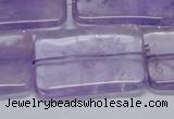 CNA856 15.5 inches 25*35mm rectangle natural light amethyst beads