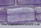 CNA857 15.5 inches 30*40mm rectangle natural light amethyst beads