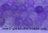 CNA911 15.5 inches 6mm round matte amethyst gemstone beads