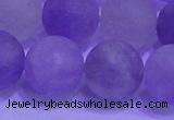 CNA916 15.5 inches 16mm round matte amethyst gemstone beads