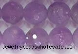 CNA964 15.5 inches 8mm faceted round natural lavender amethyst beads