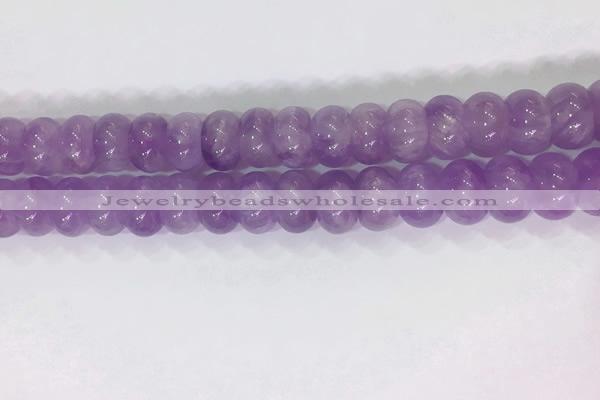 CNA971 15.5 inches 8*12mm faceted rondelle lavender amethyst beads