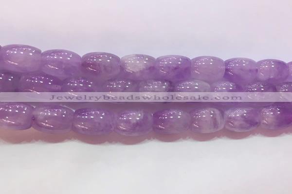 CNA976 15.5 inches 10*14mm drum natural lavender amethyst beads