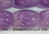 CNA978 15.5 inches 13*18mm drum natural lavender amethyst beads