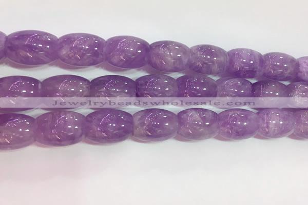 CNA978 15.5 inches 13*18mm drum natural lavender amethyst beads