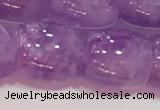 CNA981 15.5 inches 14*14mm drum natural lavender amethyst beads