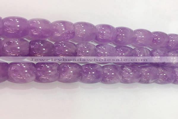 CNA982 15.5 inches 16*16mm drum natural lavender amethyst beads