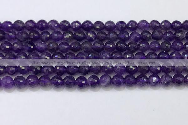 CNA991 15.5 inches 6mmm faceted round amethyst beads wholesale