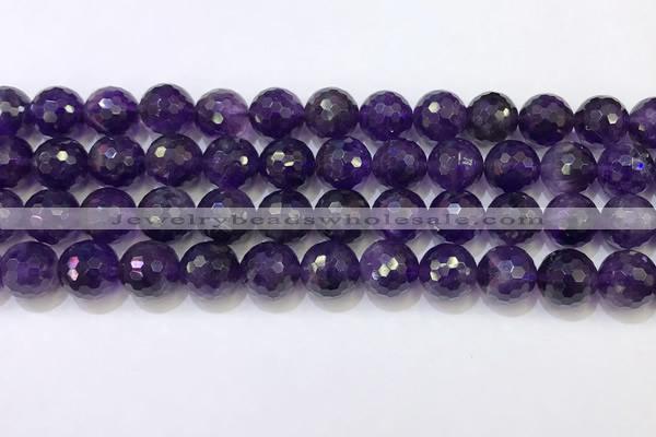 CNA993 15.5 inches 10mmm faceted round amethyst beads wholesale